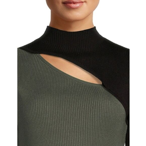 Women’s Juniors Funnel Neck Ribbed Dresses 2-Pack Size XS - Picture 5 of 9